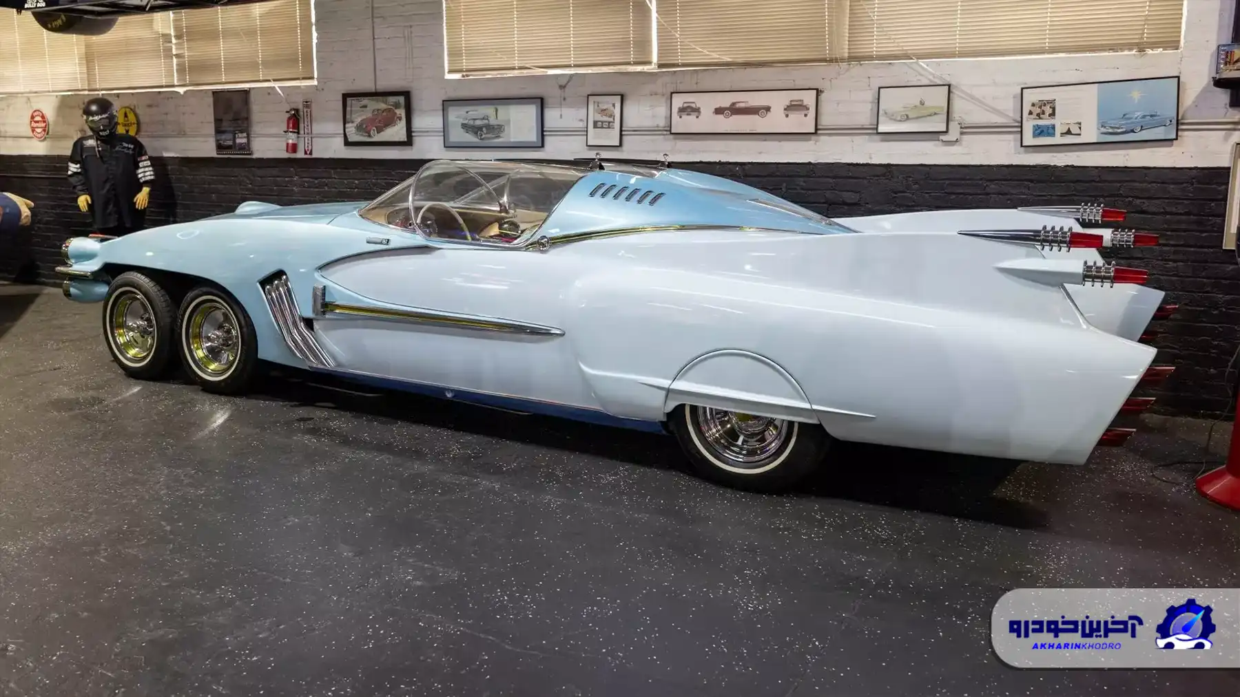 بشقاب پرنده کلاسیک شش چرخ ؛ این خودروی عجیب و غریب بزودی به فروش گذاشته می شود